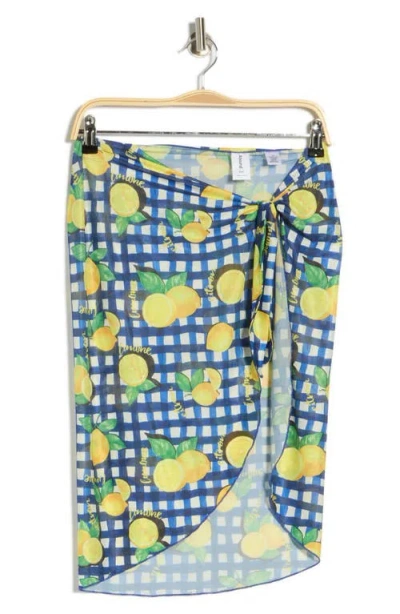 Abound Printed Mesh Sarong In Multi