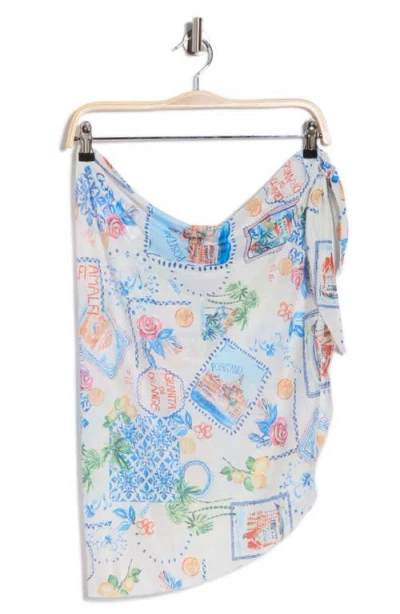 Abound Printed Mesh Sarong In Multi