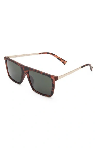 Vince Camuto Gradient Rectangular Sunglasses In Brown