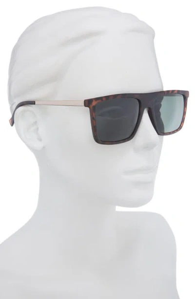 Vince Camuto Gradient Rectangular Sunglasses In Brown
