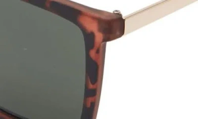 Vince Camuto Gradient Rectangular Sunglasses In Brown