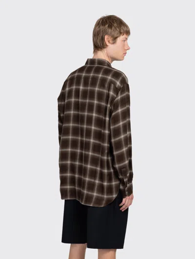 Ssstein Check Oversized Long Sleeve Shirt In Multi