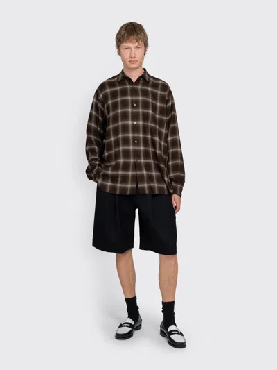 Ssstein Check Oversized Long Sleeve Shirt In Multi