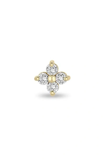 Zoë Chicco Quad Diamond Stud Earring In Gold