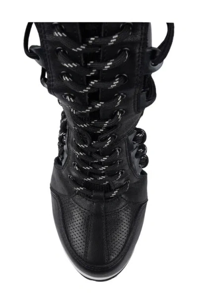 Zigi Ripped Platform Boot In Black