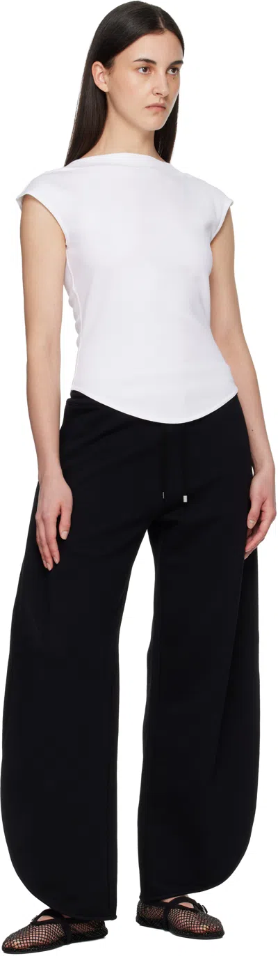 Alaïa White Cap Cotton T-shirt In White