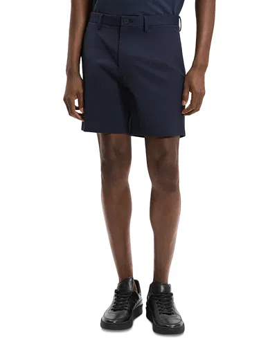 Theory Curtis Slim Fit Internal Drawstring Shorts In Blue