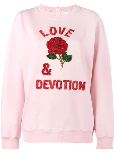 Ashish Love & Devotion Sweatshirt In Pink