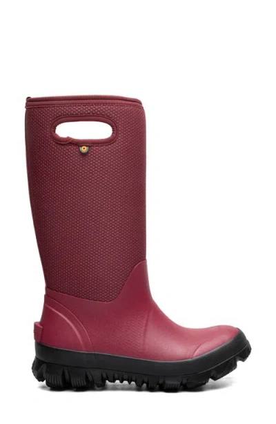 Bogs Whiteout Faded Waterproof Boot In Red