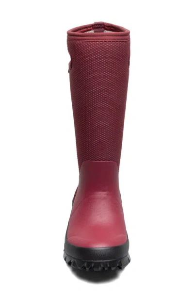 Bogs Whiteout Faded Waterproof Boot In Red