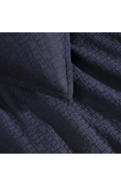 Tommy Hilfiger Micro Pique Comforter Bedding Set In Blue