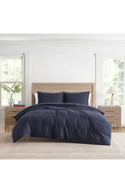 Tommy Hilfiger Micro Pique Comforter Bedding Set In Blue