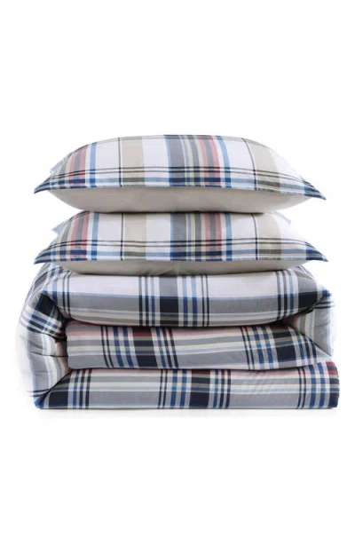 Tommy Hilfiger Waterbury Plaid Cotton 2-pc. Duvet Cover Set, Twin In White