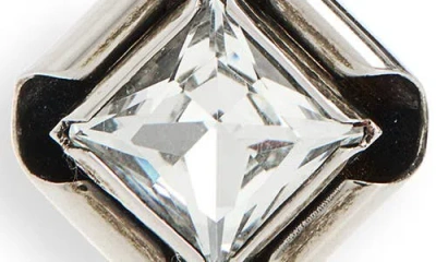 Givenchy Deconstructed Crystal Drop Earrings In Metallic