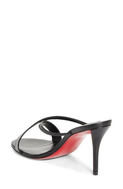Christian Louboutin Mulazee Leather Mules Crossover Straps Stiletto Heel In Multi