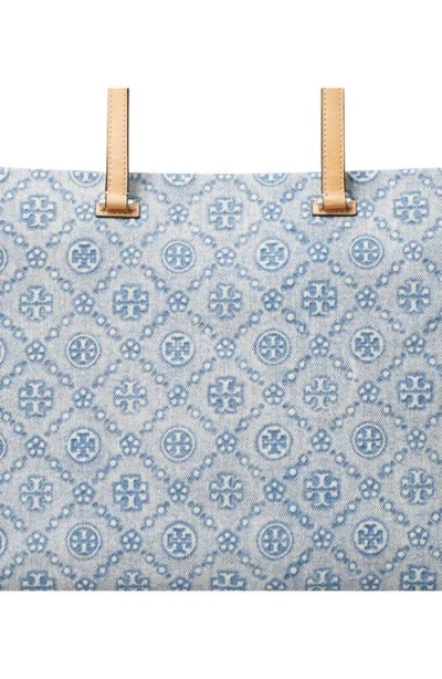 Tory Burch T Monogram Denim Tote In Pattern
