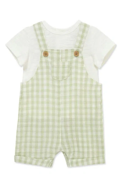 Little Me Romper & Tee Set In Green
