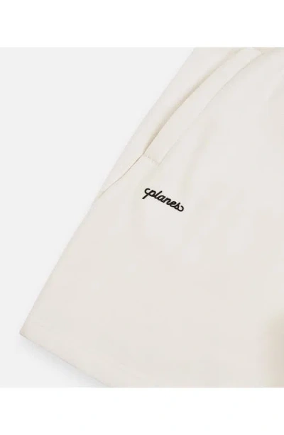 Paper Planes Script Weld Logo Sweat Shorts In White