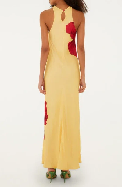Farm Rio Poppy Flowers Maxi Dress Poppy Flowers Light Yellow In Neutral