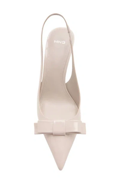 Mango Bow Pointed Toe Slingback Pump In Multi