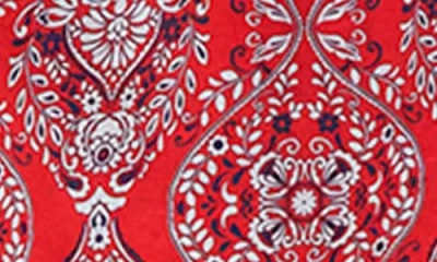 Boden Delphine Print Sleeveless Jersey Midi Dress In Red