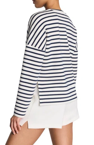 Spanx ® Air Essentials Stripe Sweatshirt In Multi