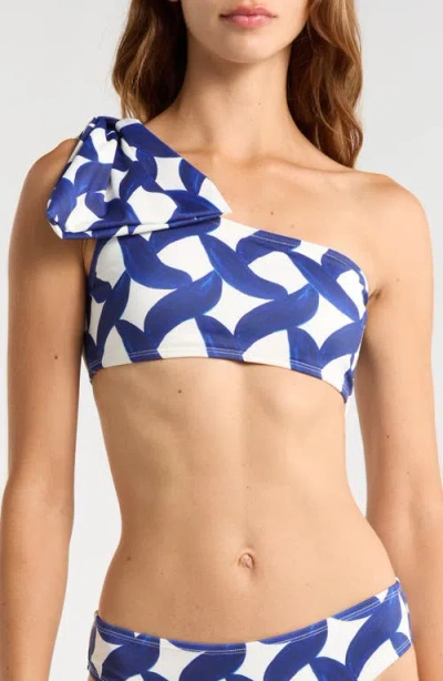Hutch Betsy One-shoulder Bikini Top In Multi
