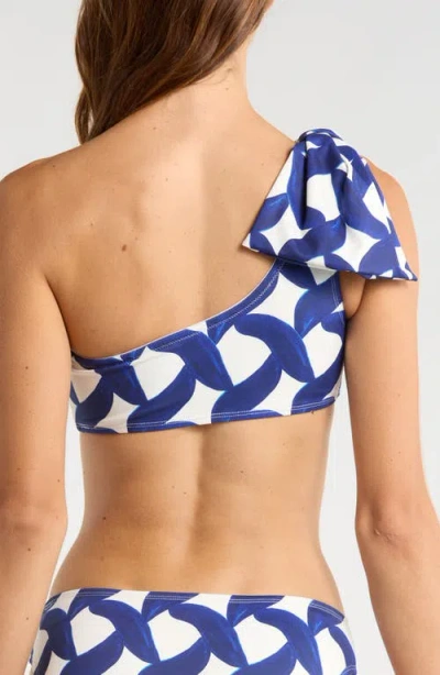 Hutch Betsy One-shoulder Bikini Top In Multi