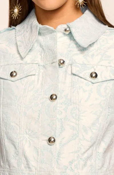 Ramy Brook Winnie Short Sleeve Crop Jacket In White