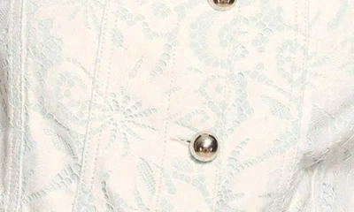 Ramy Brook Winnie Short Sleeve Crop Jacket In White