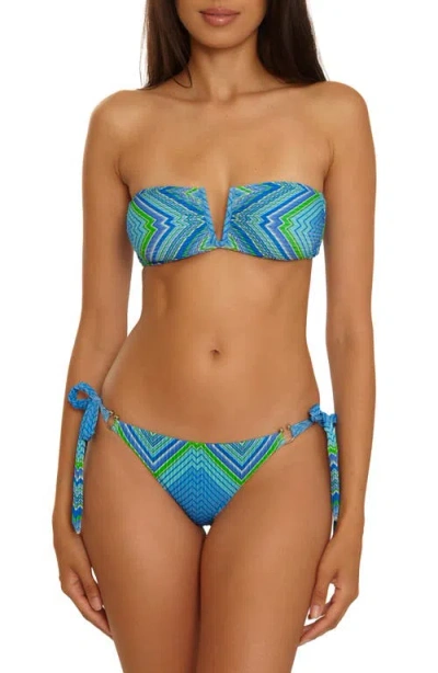 Becca Side Tie Bikini Bottoms In Multi