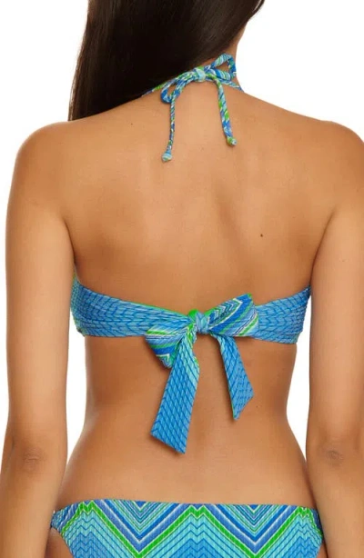 Becca High Neck Bikini Top In Multi