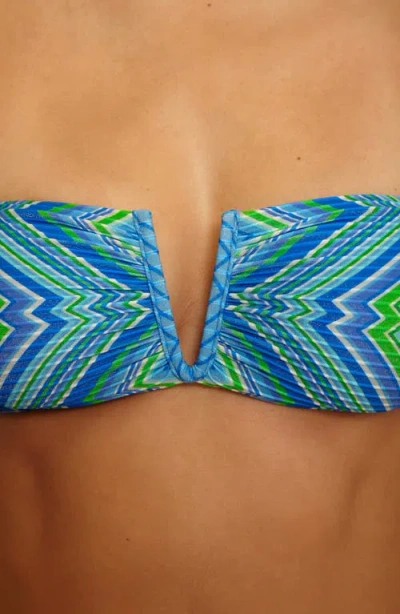 Becca High Neck Bikini Top In Multi