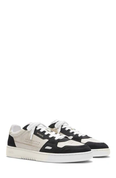 Axel Arigato Dice Lo Black And Beige Two-tone Sneakers In Calf Leather Man In Multi