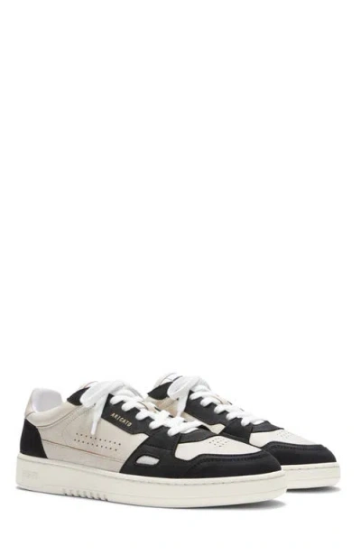 Axel Arigato Dice Lo Black And Beige Two-tone Sneakers In Calf Leather Man In Multi
