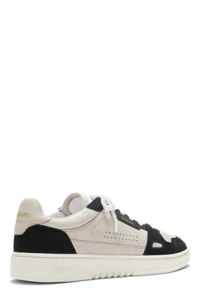 Axel Arigato Dice Lo Black And Beige Two-tone Sneakers In Calf Leather Man In Multi