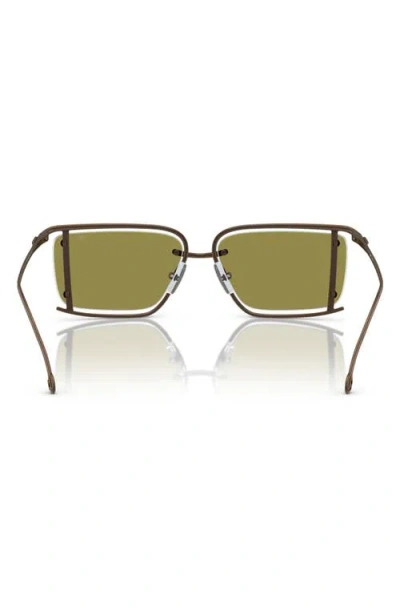 Diesel ® 57mm Rectangular Sunglasses In Green