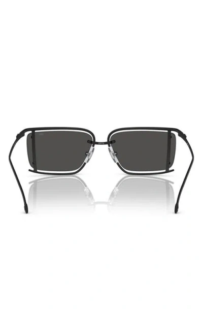 Diesel ® 57mm Rectangular Sunglasses In Black