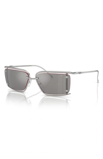 Diesel ® 57mm Rectangular Sunglasses In Gray