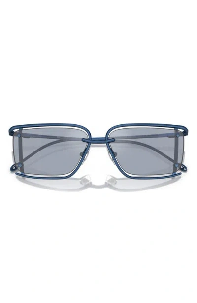 Diesel ® 57mm Rectangular Sunglasses In Gray
