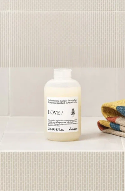 Davines Love Curl Shampoo Essential Haircare In Transparent