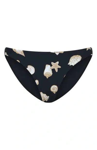 Milly Margot Seashell Bikini Bottoms In Multi