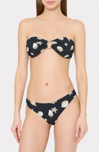 Milly Margot Seashell Bikini Bottoms In Multi