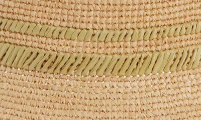 Rag & Bone Jade Packable Raffia Bucket Hat In Brown