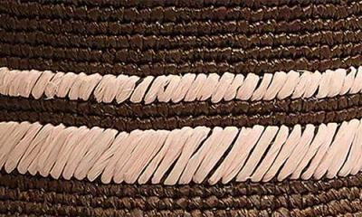 Rag & Bone Jade Packable Raffia Bucket Hat In Brown