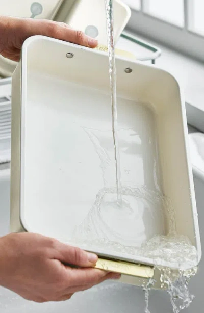 Greenpan Reserve Bakeware Rectangular Cake Pan In White