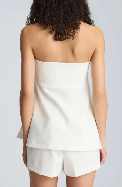 Kenneth Cole Strapless Peplum Top In Multi