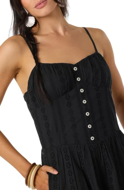 O'neill Olive Cotton Romper In Black