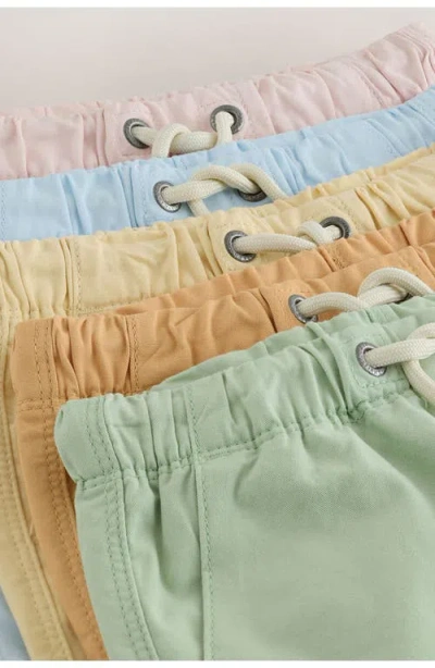 Next Kids' Assorted 5-pack Cotton Drawstring Shorts In Multi