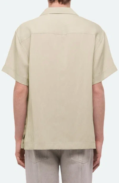 Helmut Lang Solid Camp Shirt In Brown